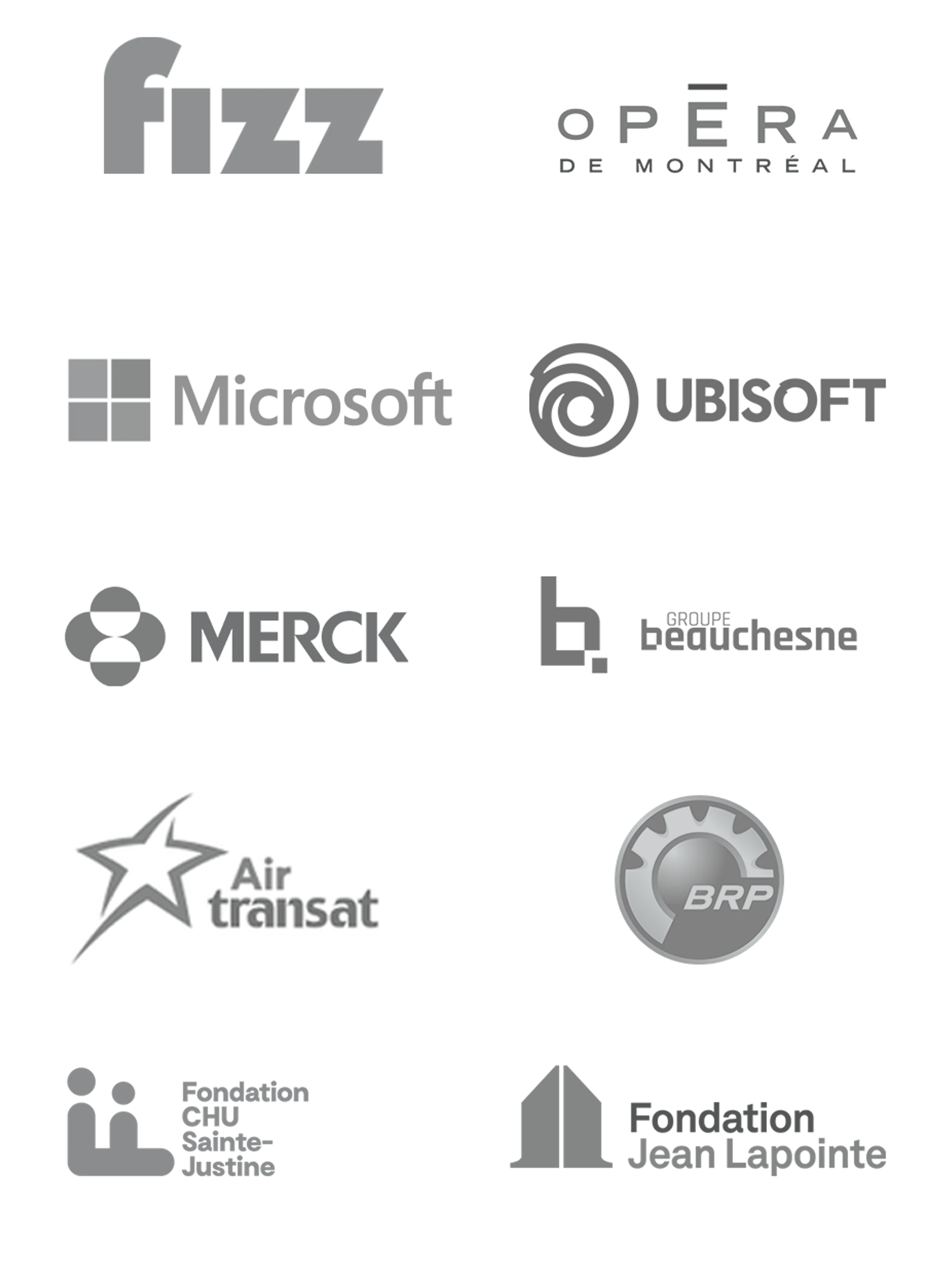 Logos des clients