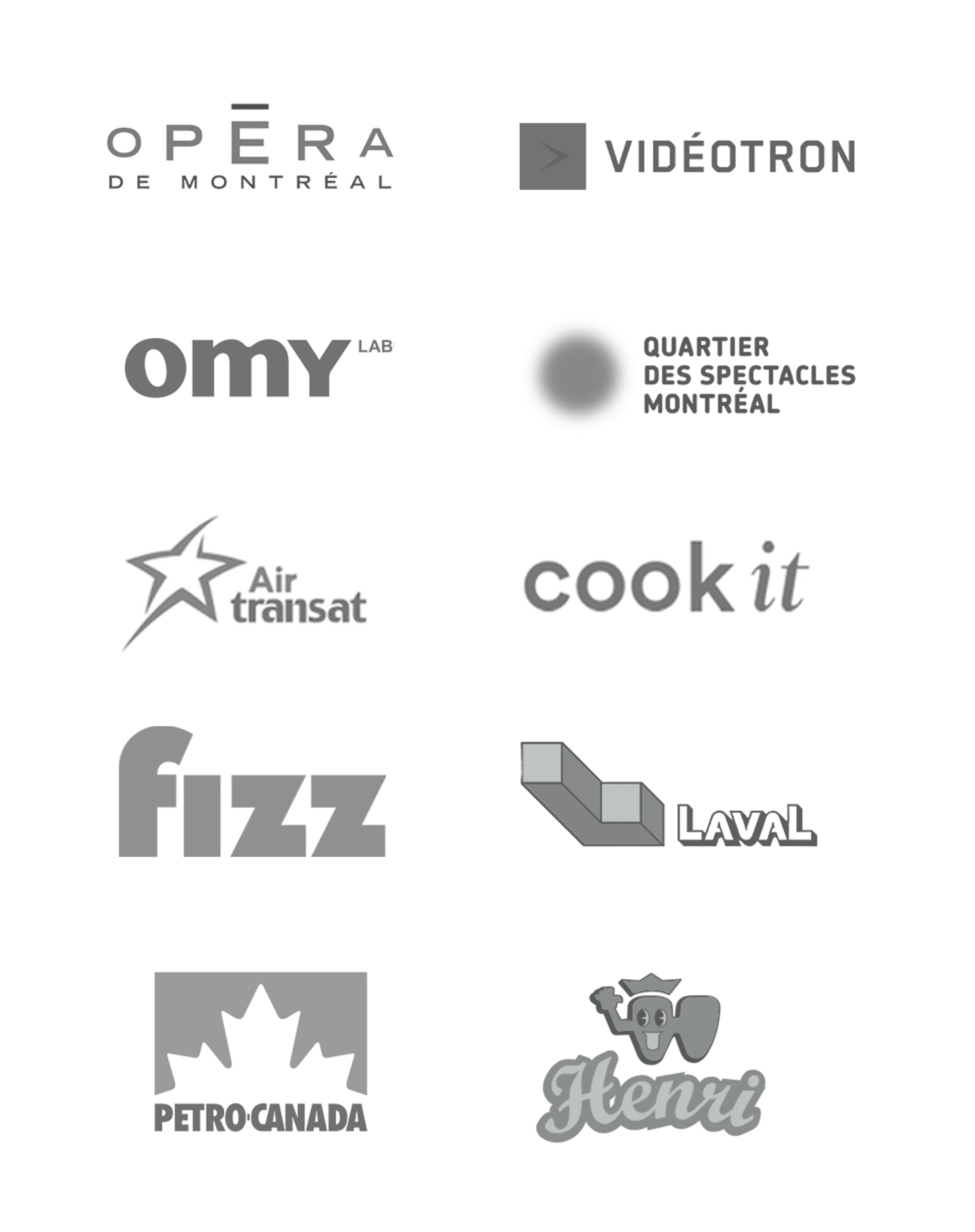 Logos des clients
