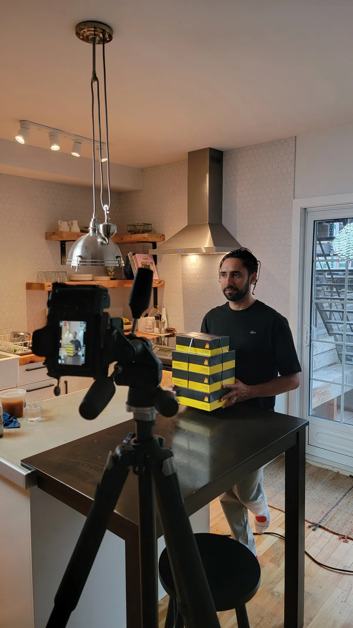 Dans les coulisses : installation de la caméra